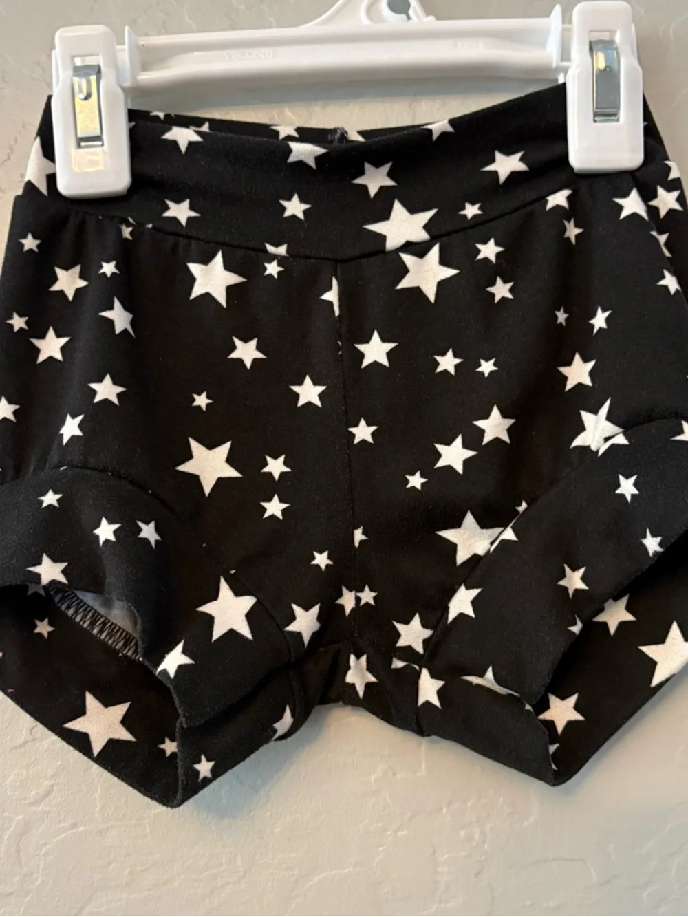 Willa B black and white star print racerback dance gymnastics outfit size 2/3
